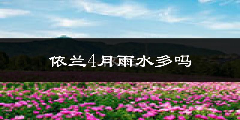 依兰4月雨水多吗?