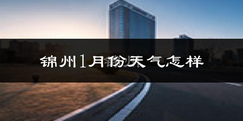 锦州市1月份天气如何?很冷吗?