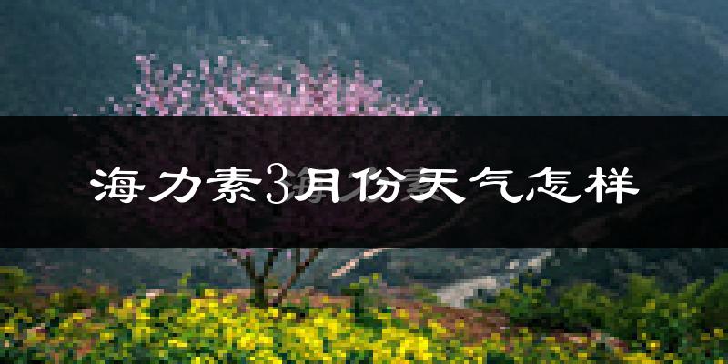 海力素3月份天气如何?冷吗?