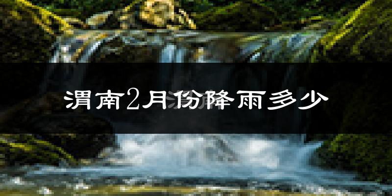 渭南2月份降雨多少?