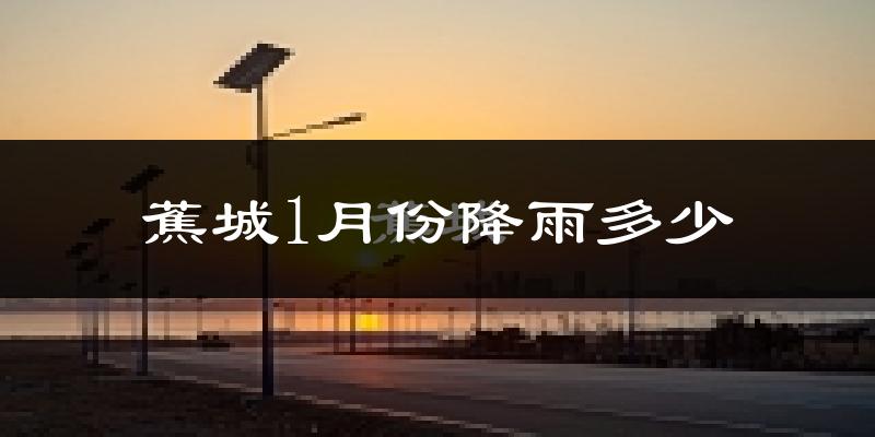 蕉城1月份降雨多少?