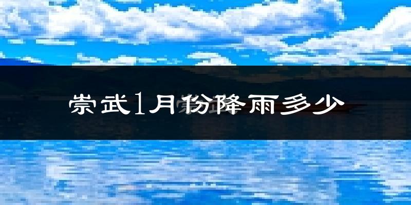 崇武1月份降雨多少?