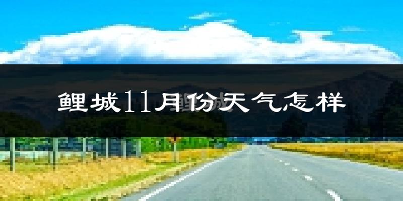鲤城11月份天气怎样?鲤城十一月冷不冷?