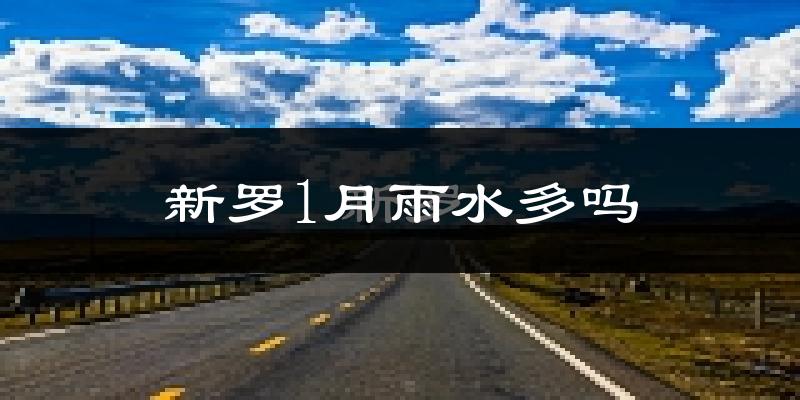 新罗1月雨水多吗?