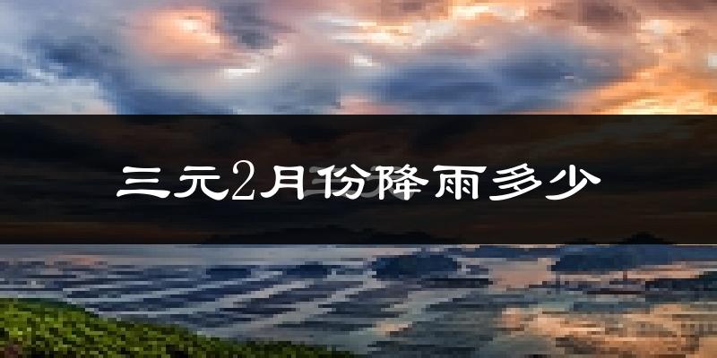 三元2月份降雨多少?