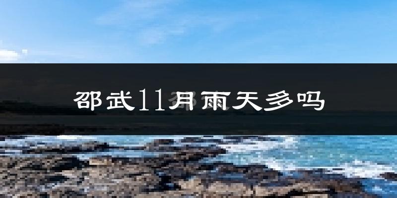 邵武11月雨天多吗?