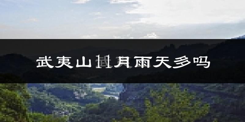 武夷山11月雨天多吗?