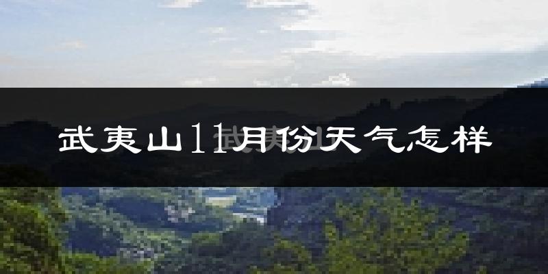 武夷山11月份天气怎样?武夷山十一月冷吗?