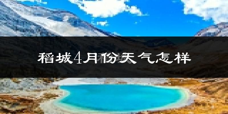 稻城县4月份天气如何?冷吗?