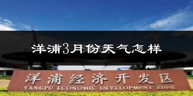 洋浦开发区3月份天气如何?冷热情况怎么样?